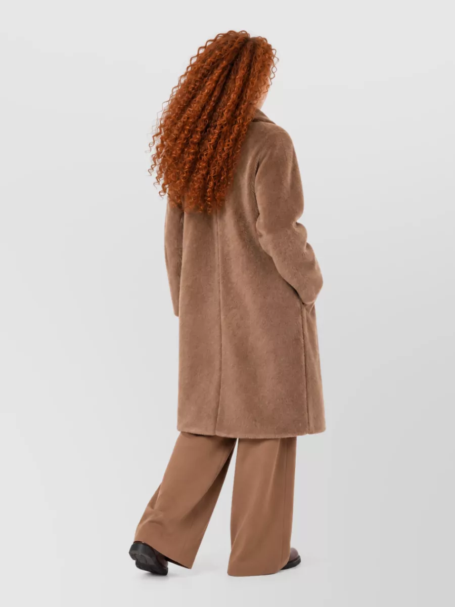 S Max Mara Alpaca Virgin Wool Fitted Jacket