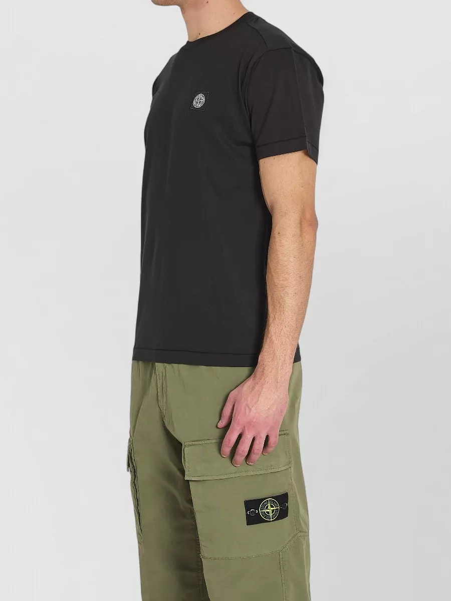 Stone Island Cotton Regular Fit Crew Neck T Shirt