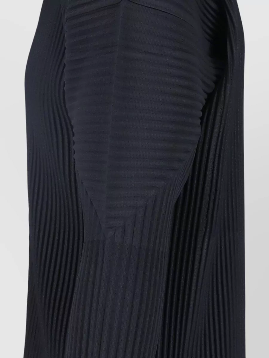 Homme Plisse Issey Miyake pleated high neck zip jacket