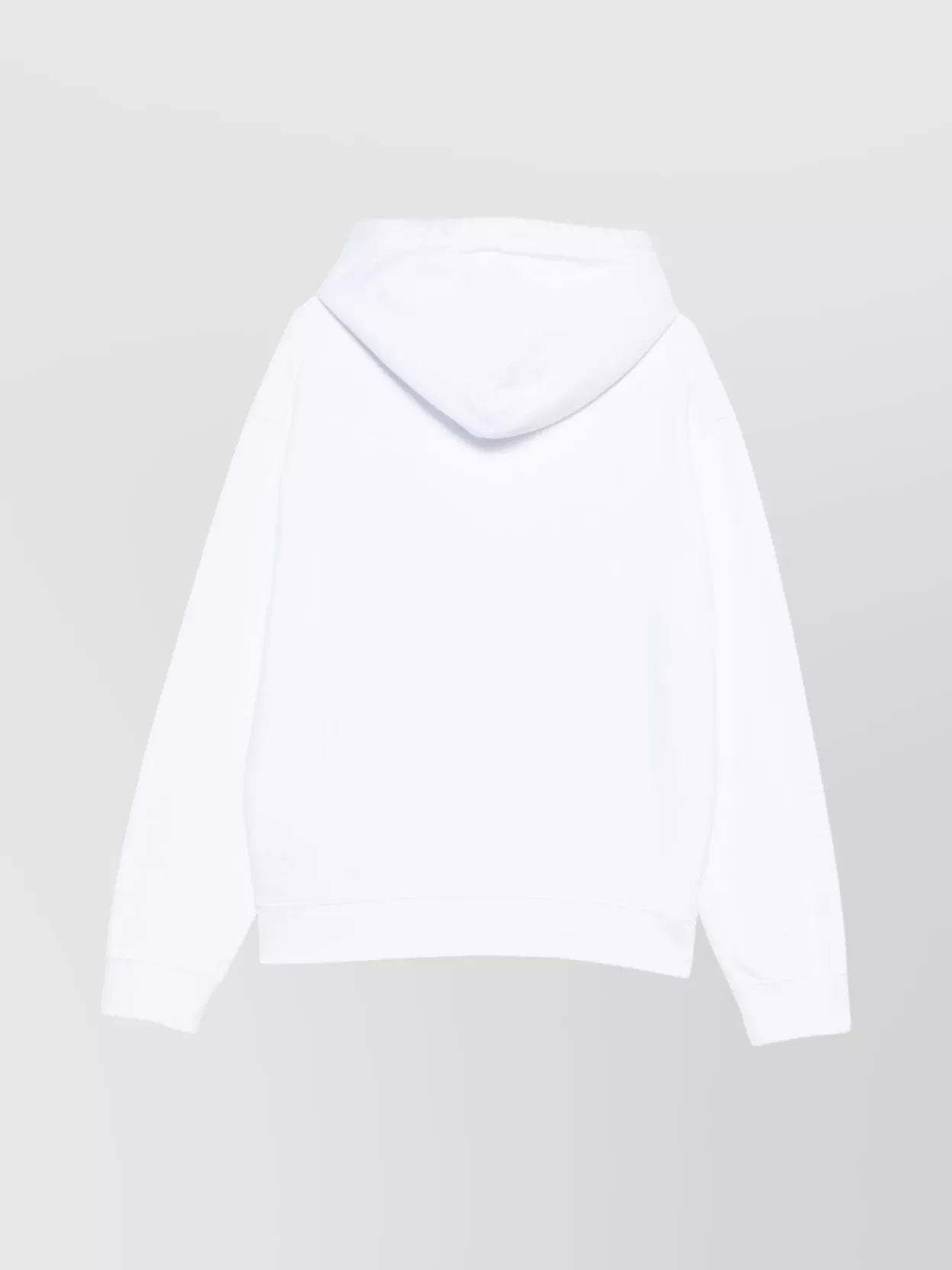 Dsquared2 Cotton Hoodie Drawstring Sweater In White