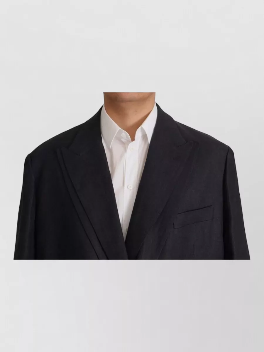Dolce&Gabbana Linen Double-Breasted Blazer
