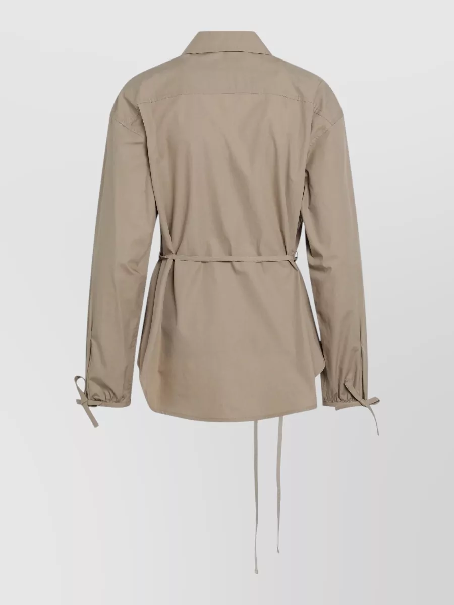 Moncler Cotton Belted Zip Jacket