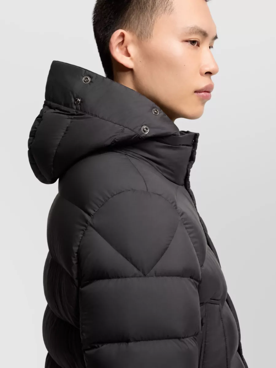 Moncler Down Hooded Midi Puffer Coat