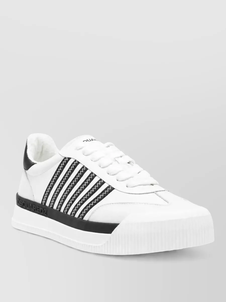 Dsquared2 Leather Lace-Up Sneakers