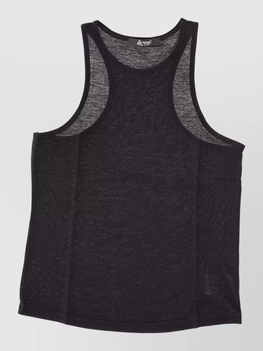 La Rose Cotton cropped tank top