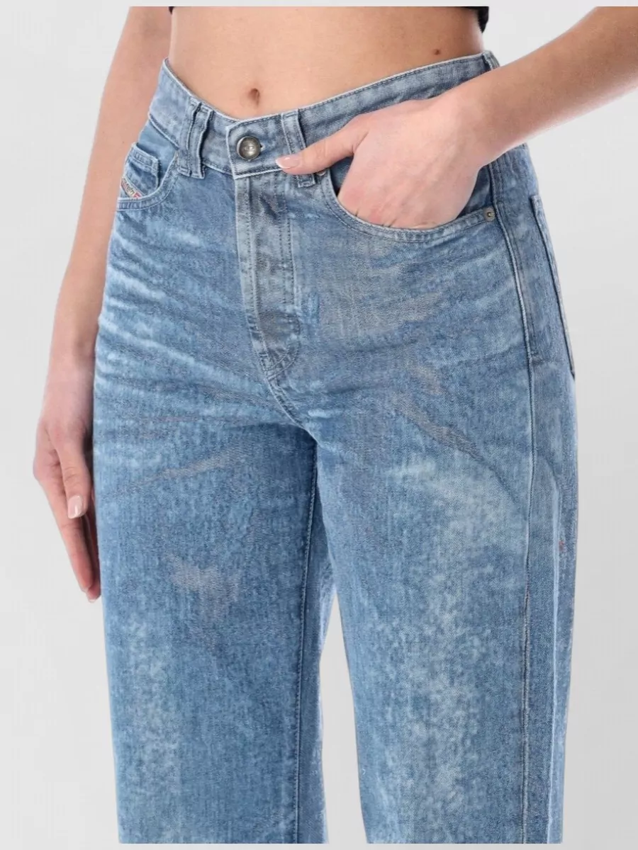 Diesel Denim Relaxed-Fit Straight-Leg Jeans