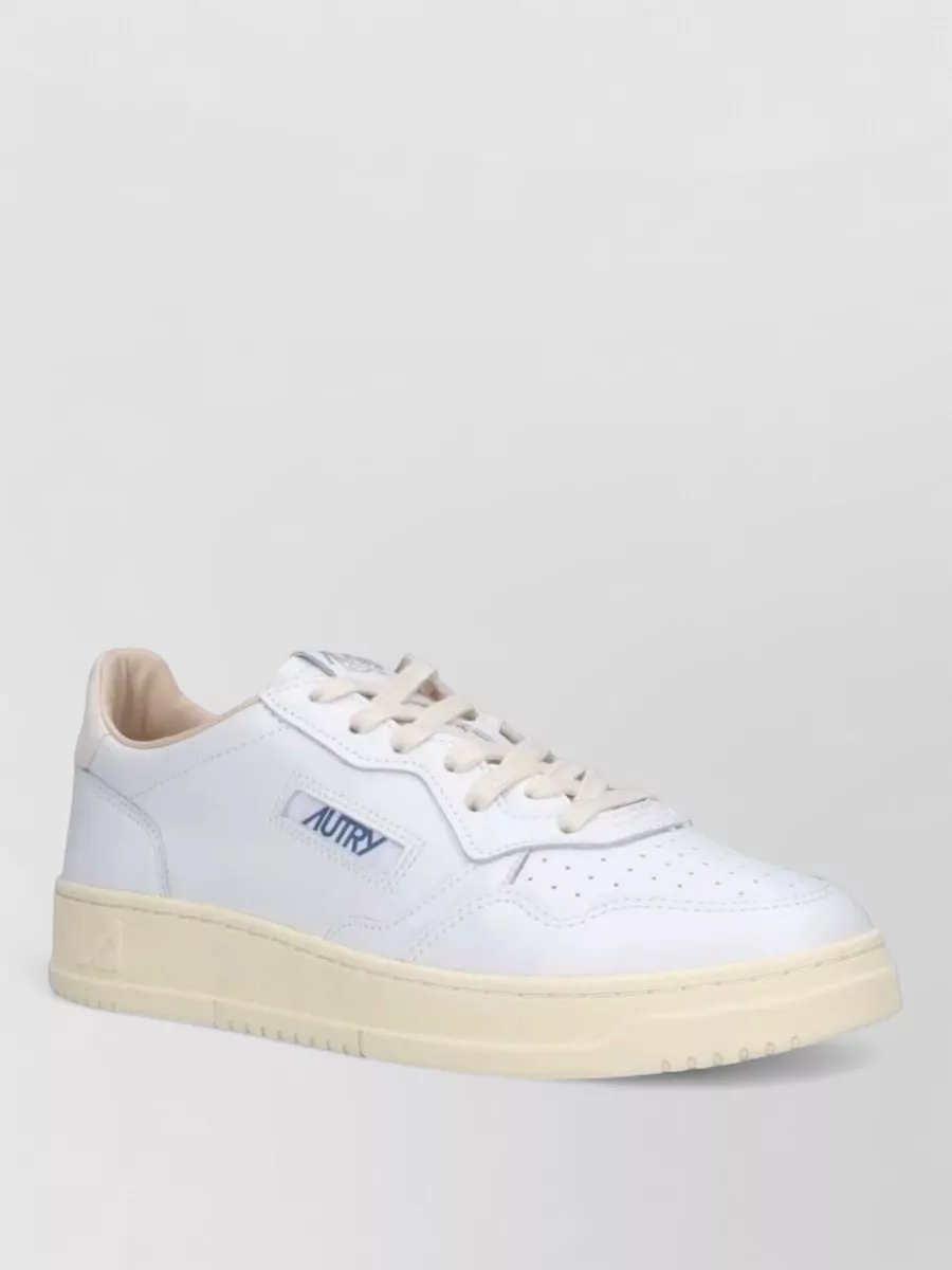 Autry leather suede logo low-top sneakers