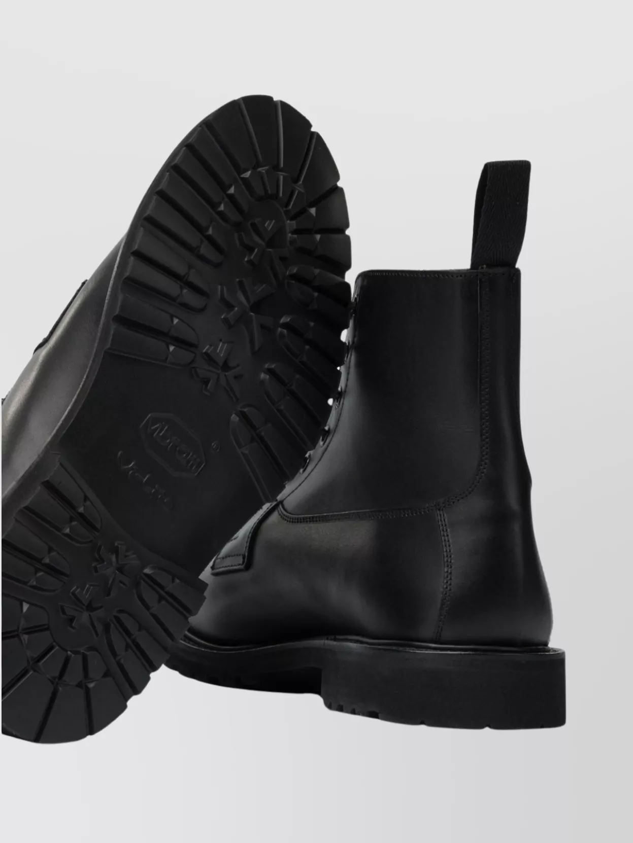 Tricker's Chunky Sole Ankle Boots With Pull Tab