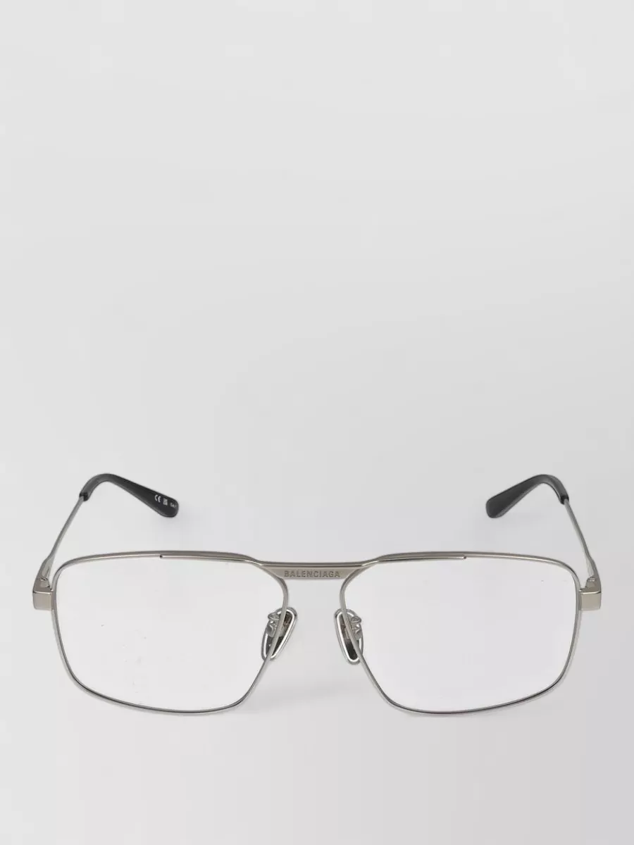 Balenciaga sunglasses metal rectangular frame