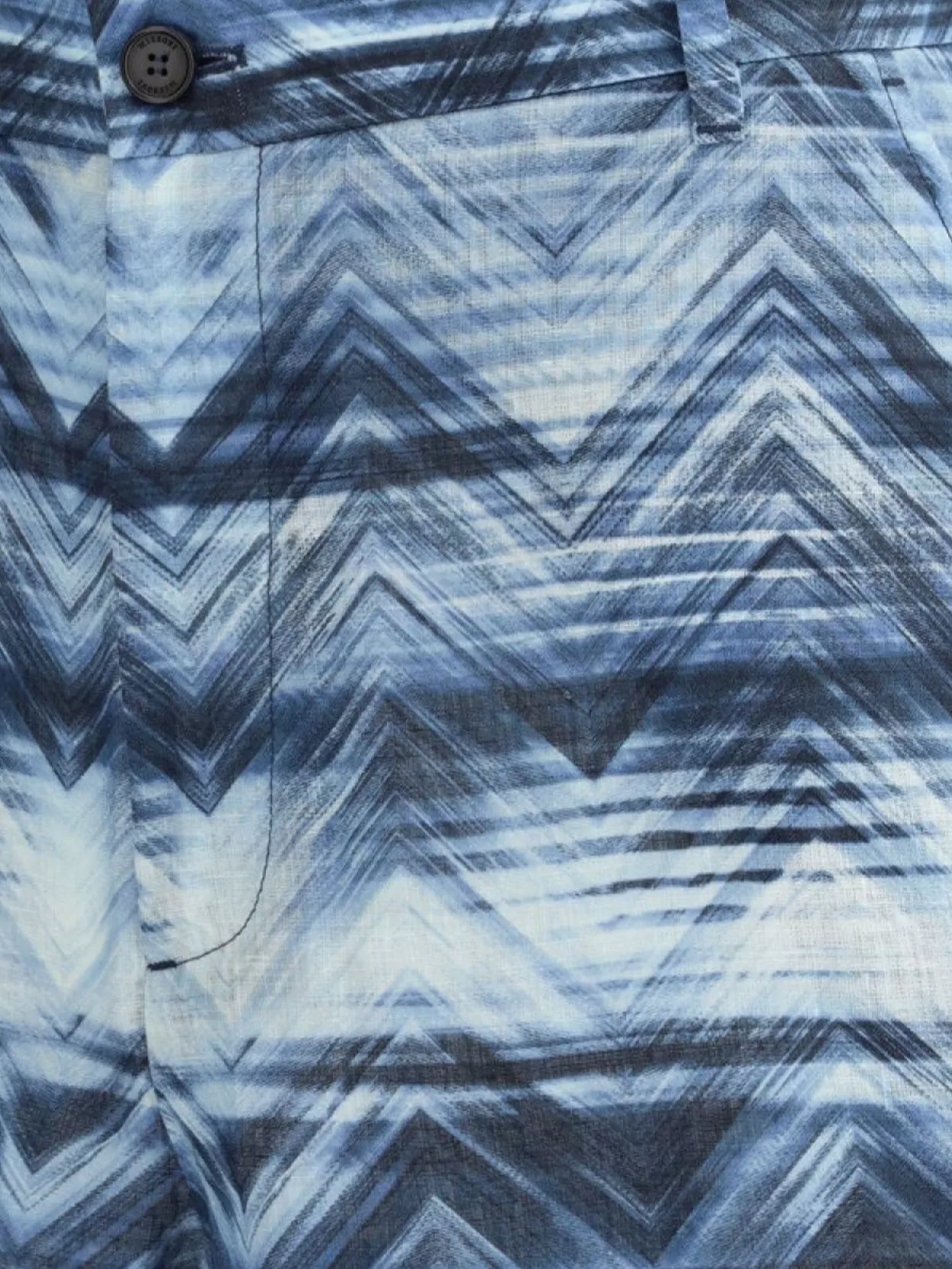 Missoni Summer Belted Zigzag Pattern Shorts