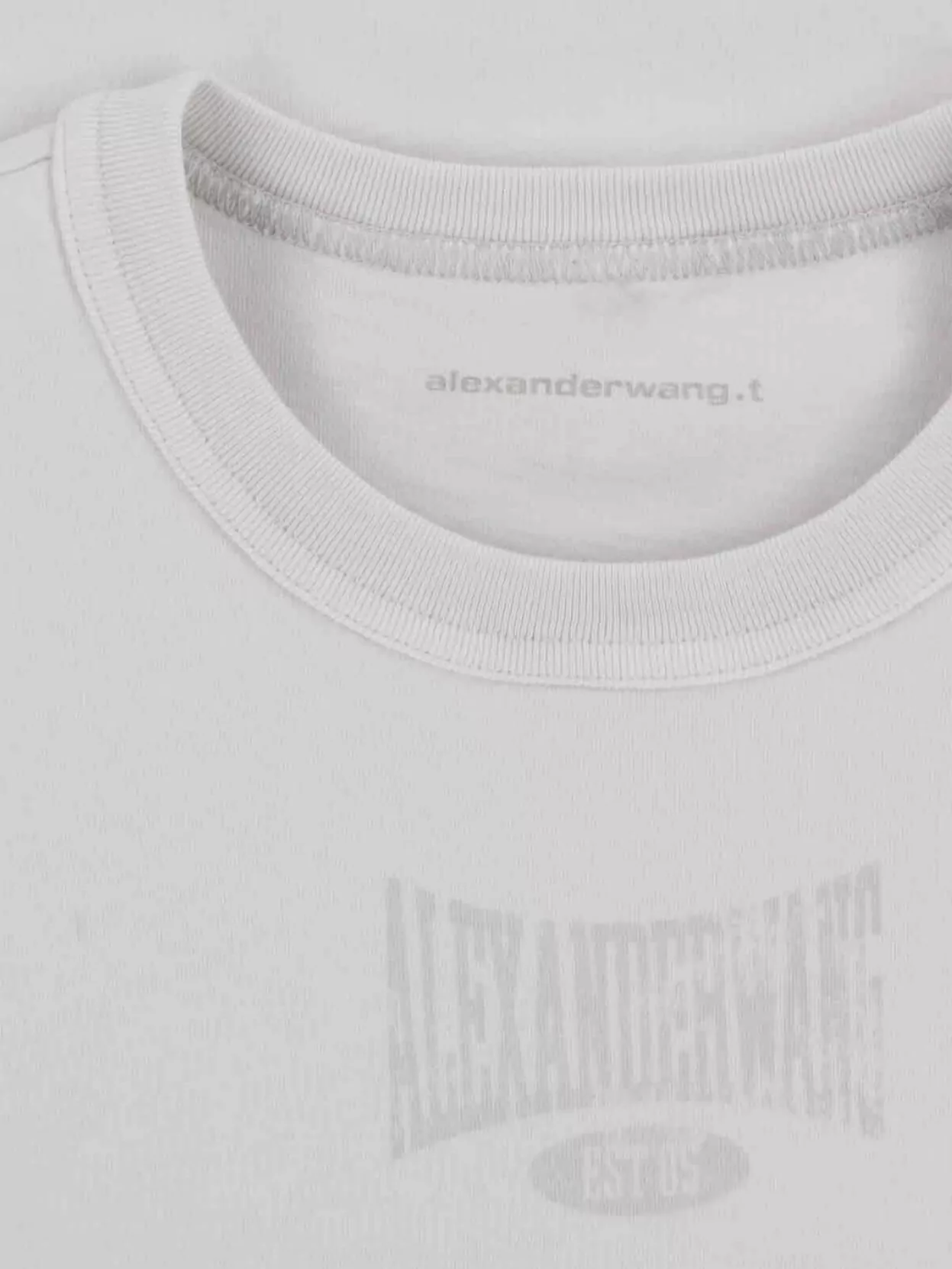 Alexander Wang Short Sleeves Crew Neck Top