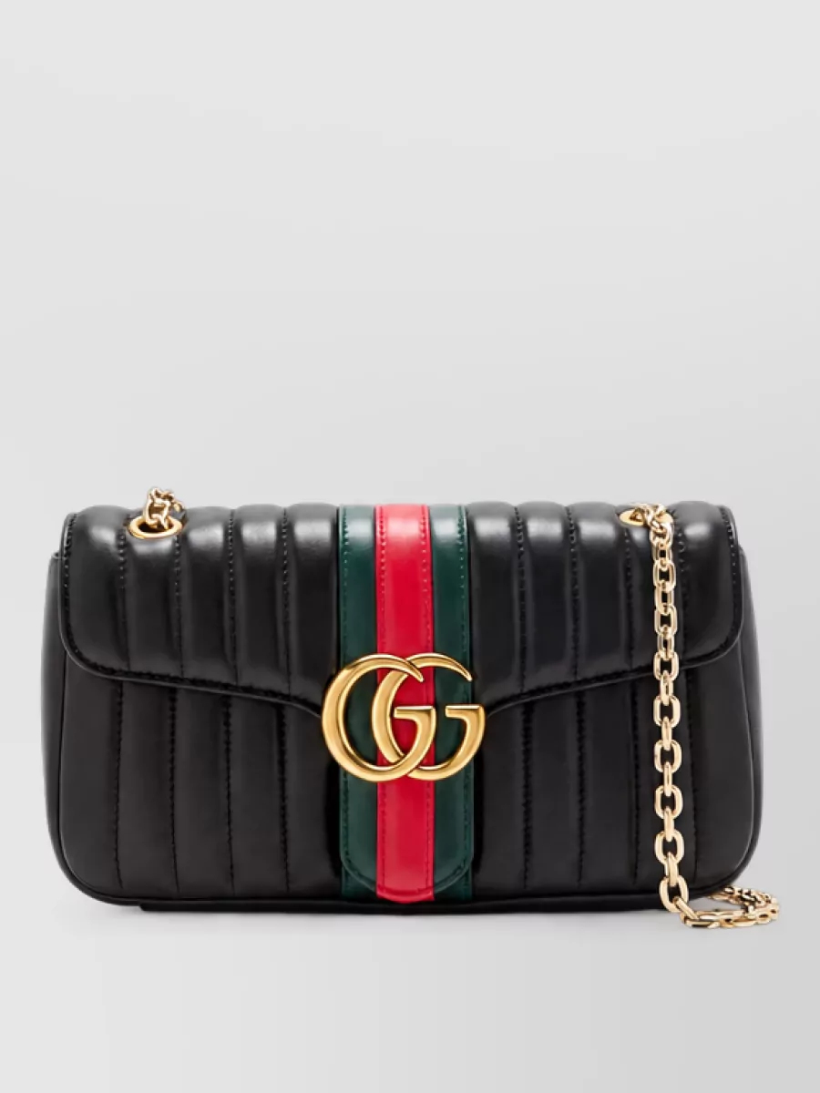 Gucci gg marmont medium leather shoulder bag