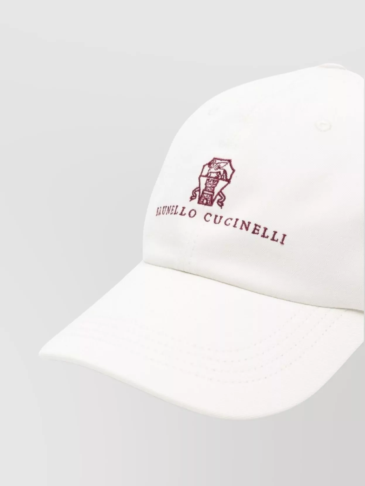 Brunello Cucinelli Cotton Baseball Cap Featuring Logo Design