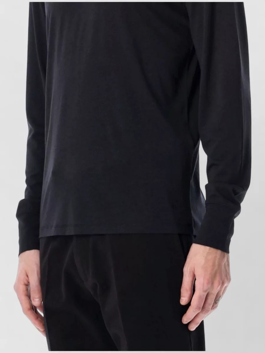 Tom Ford Long Sleeve Crew Neck Plain Tshirt