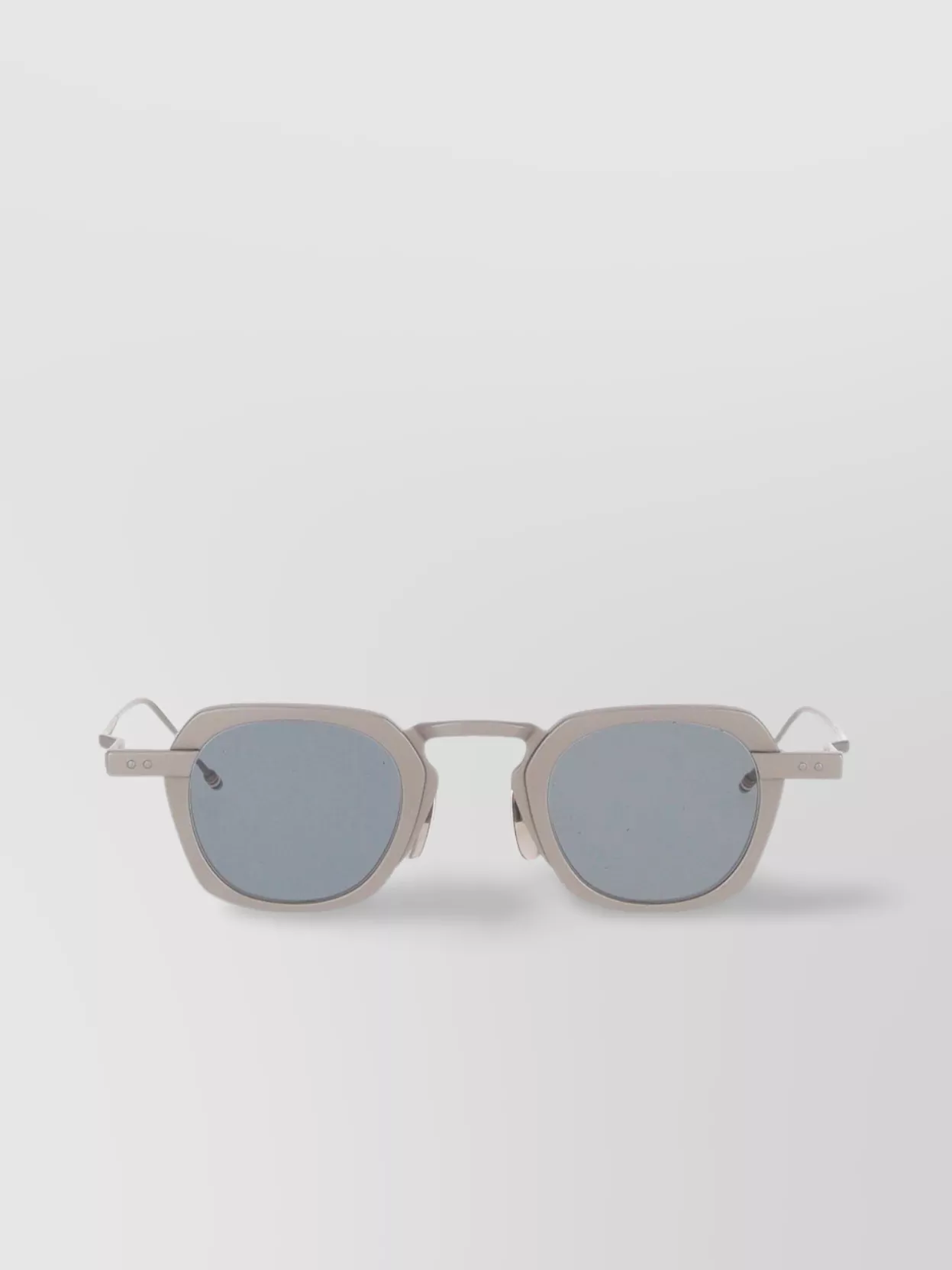 Thom Browne Metal Frame Rectangular Sunglasses Slim Temples