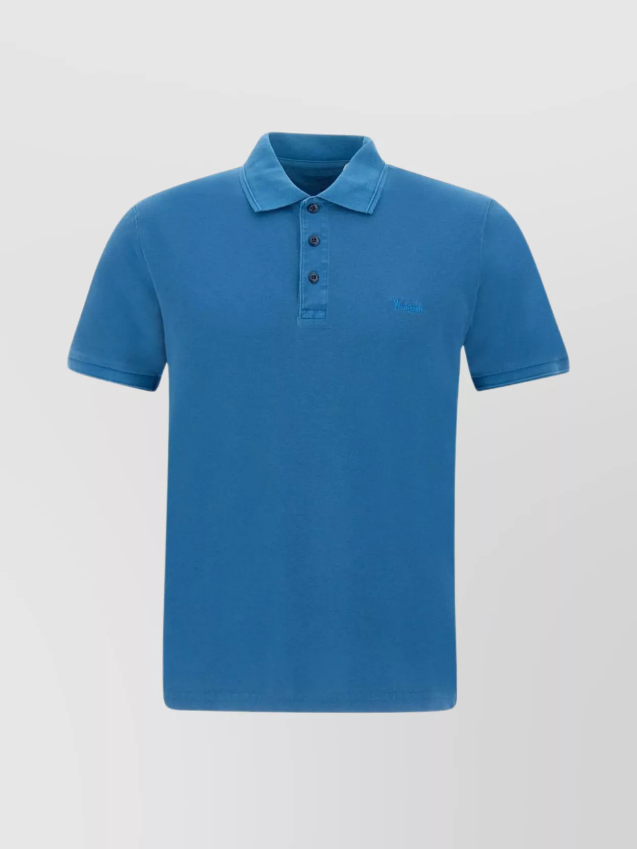 Woolrich Mackinack Cotton Polo Shirt In Blue