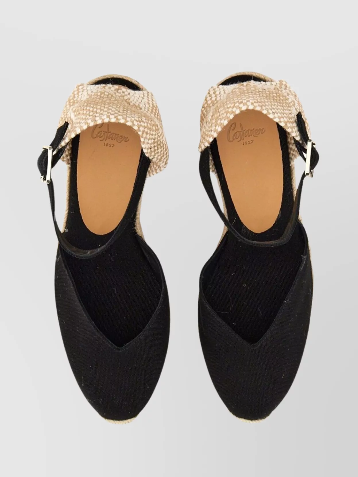 Castaner "Chiarita" Espadrille Wedge Heel Buckle Detail