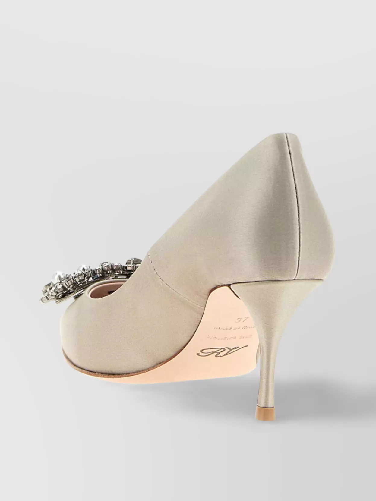 Roger Vivier Crystal Embellished Pointed Toe Pumps