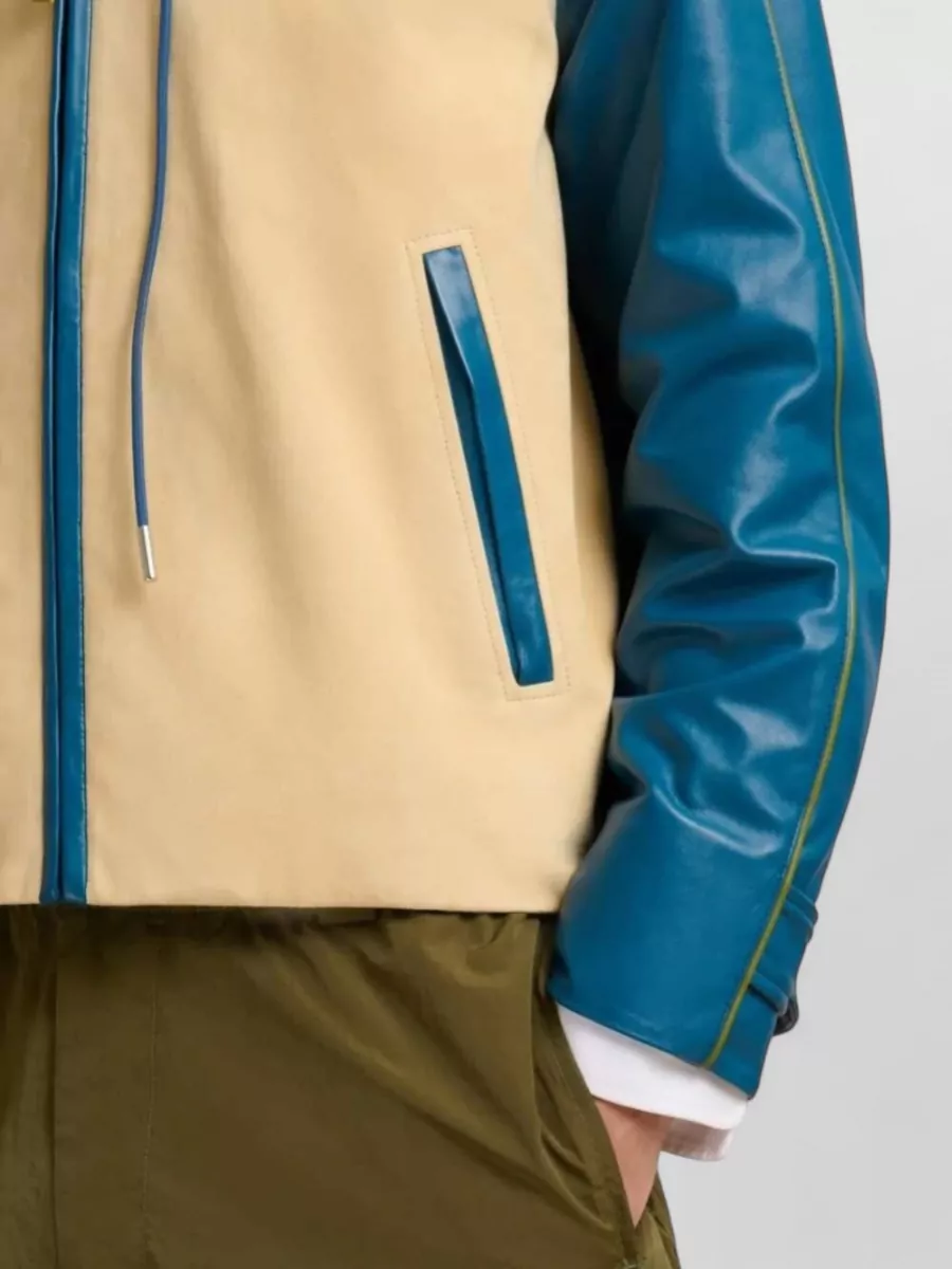 Marni Leather Hooded Jacket