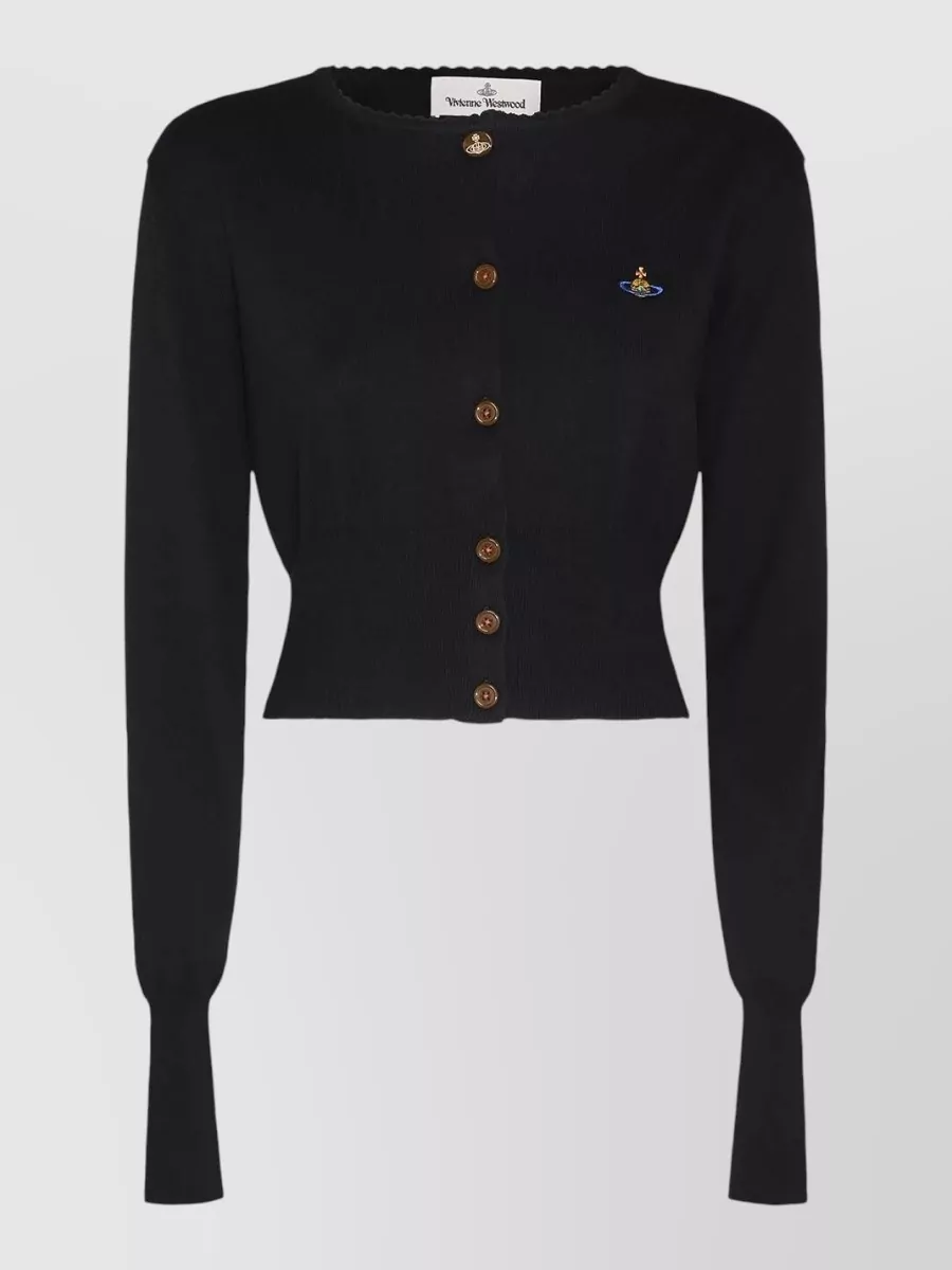 Vivienne Westwood Cashmere blend ribbed cropped cardigan