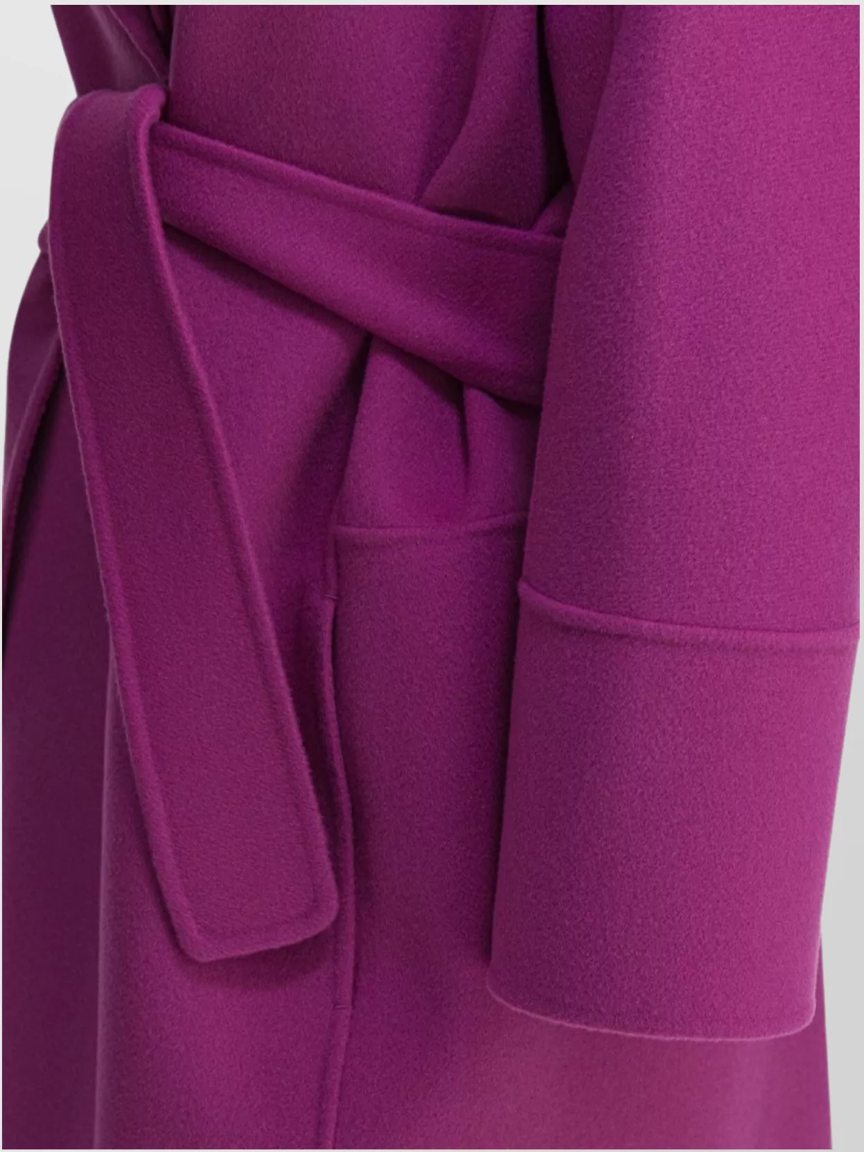 S Max Mara Waist Belted Mid-Length Coat With Notched Lapels