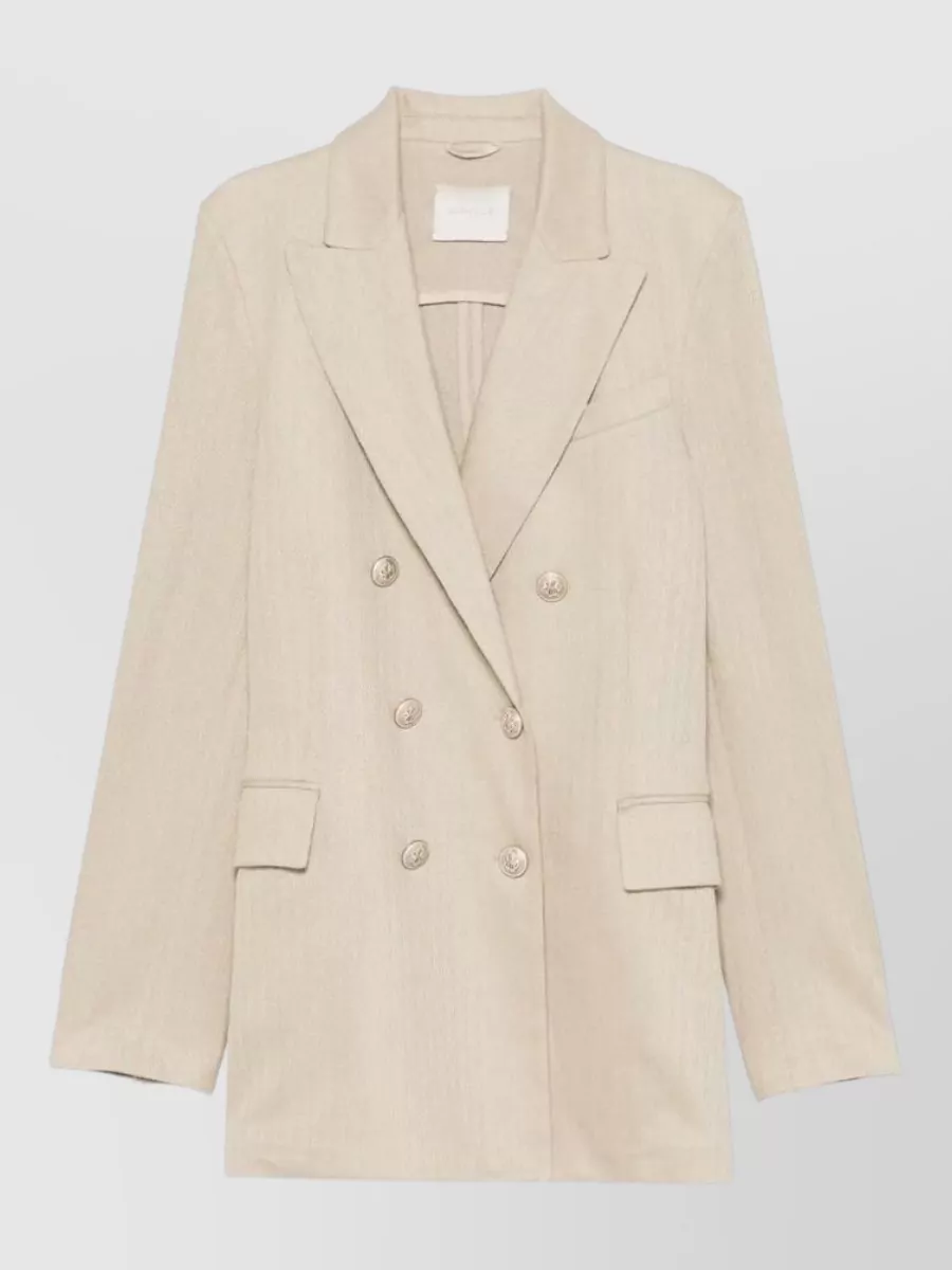 Circolo 1901 linen double-breasted suit jacket
