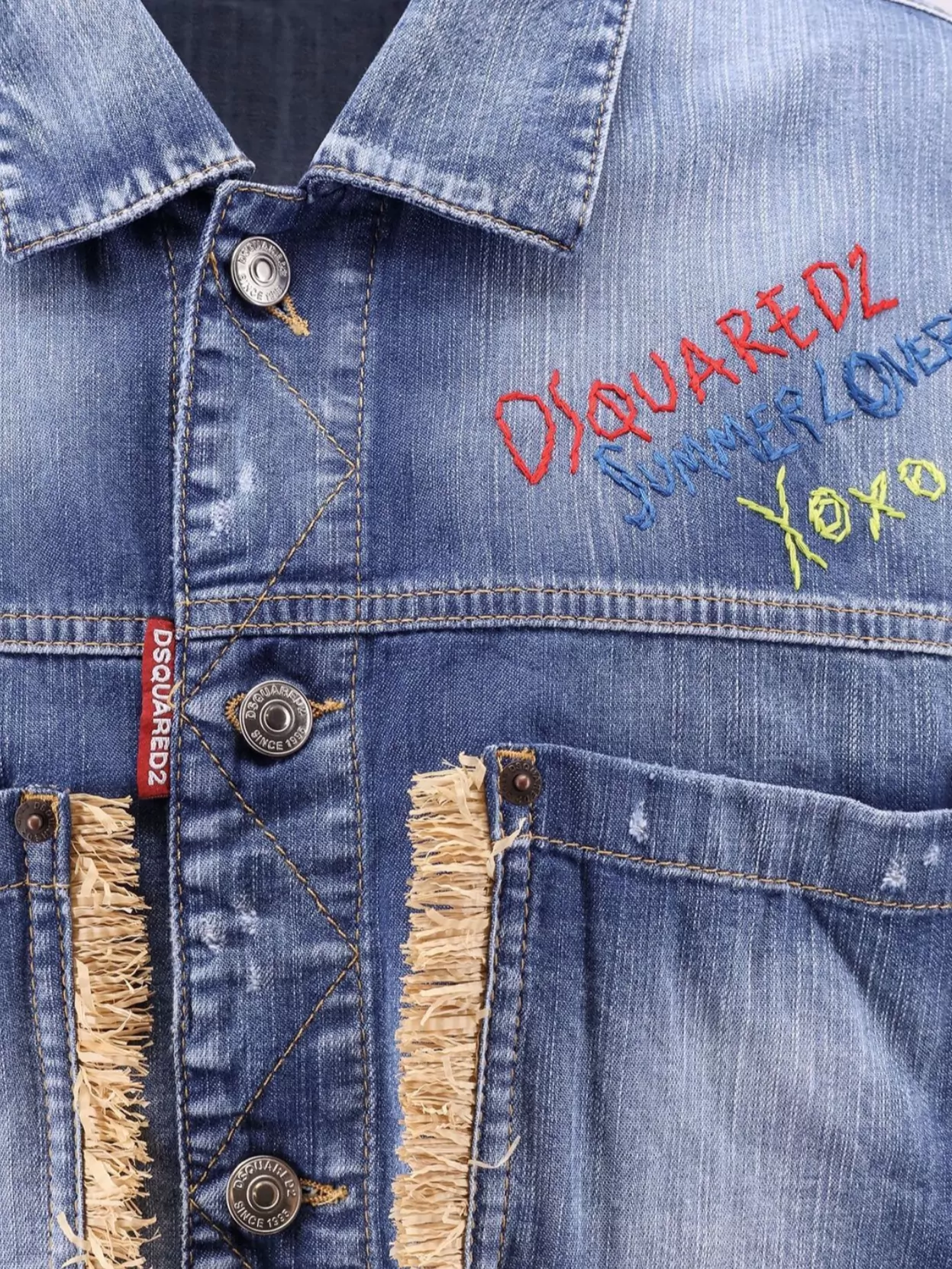 Dsquared2 Summer Lovers Denim Jacket Rafia Profiles