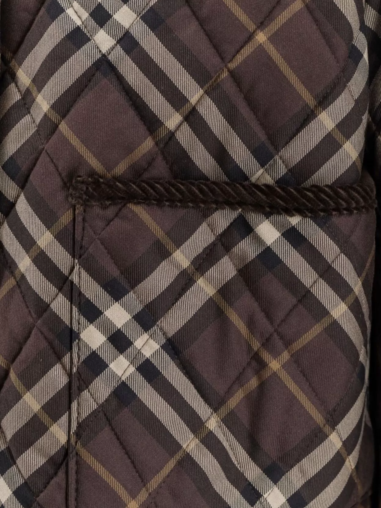 Burberry Quilted Check Pattern Cotton Jacket