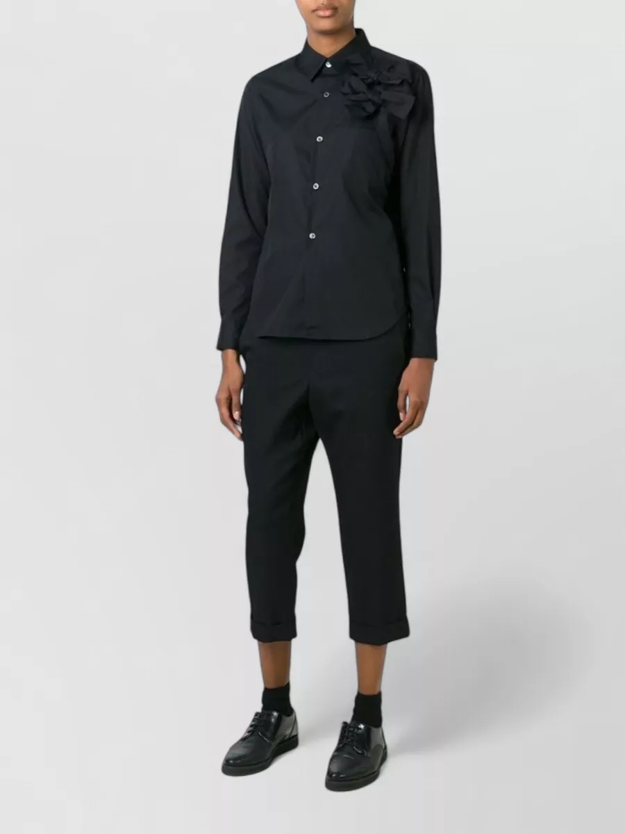 Comme Comme Wool Cropped Trousers