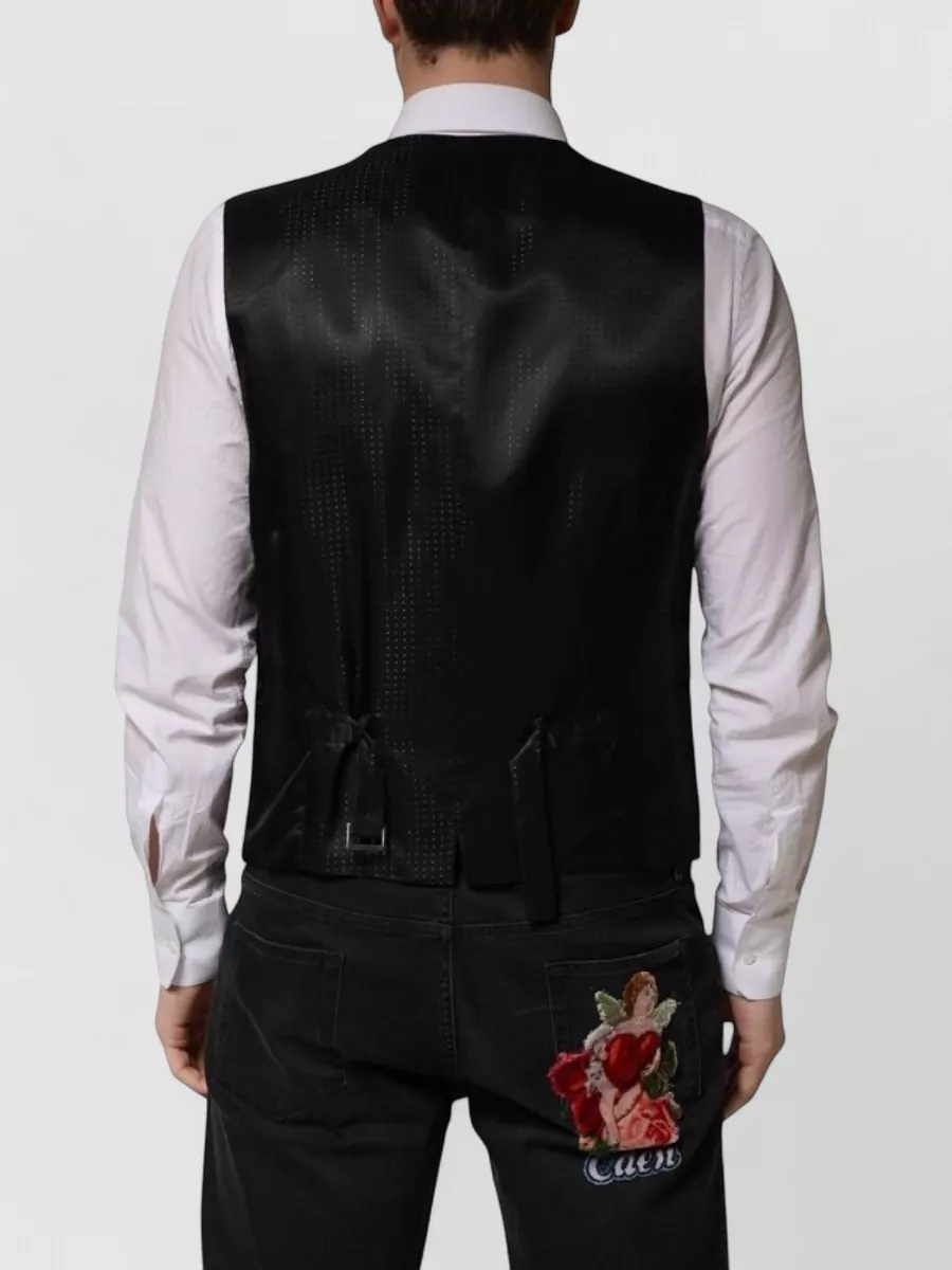 Dolce&Gabbana Virgin Wool Formal Waistcoat