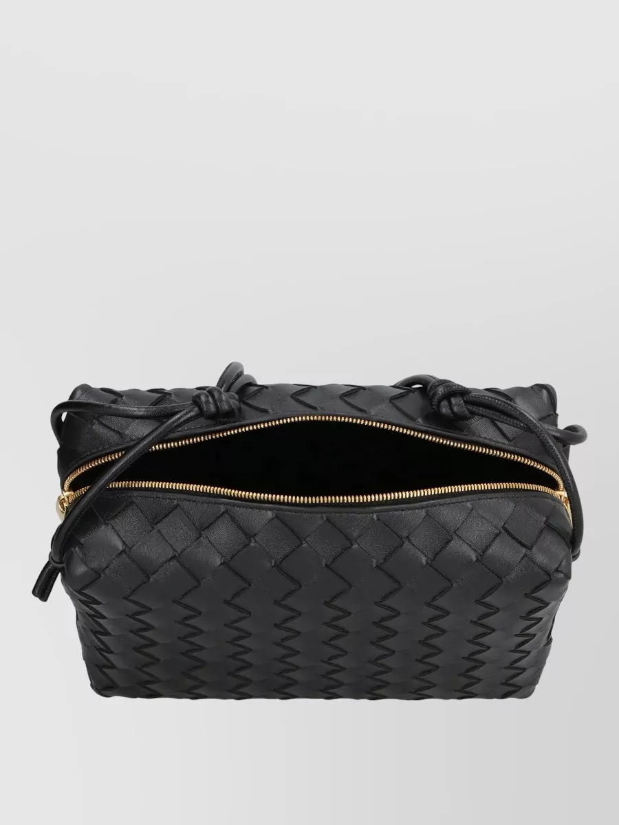 Bottega Veneta Small Shoulder Bag Intreccio Leather Knots