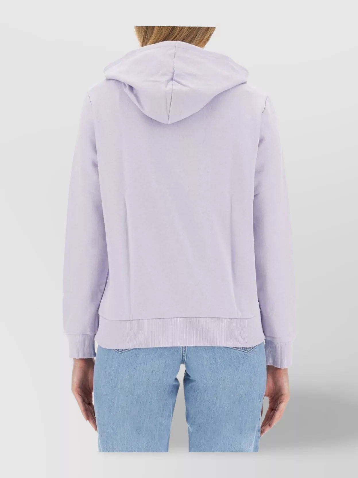 A.p.c. Ribbed Hooded Sweatshirt With Drawstring