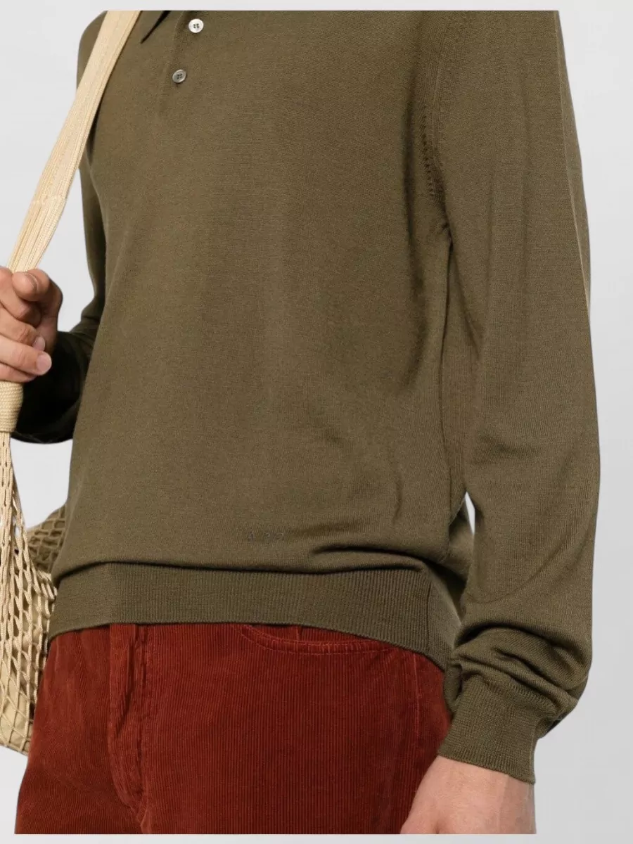 A.p.c. Wool Polo Shirt