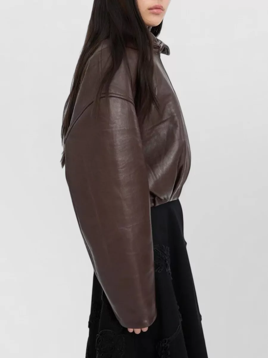 Rotate Lamb Leather Coat