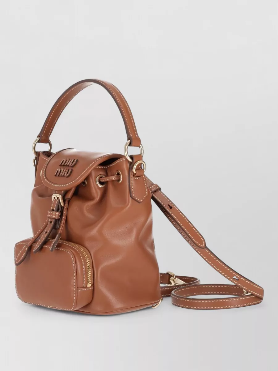 Miu Miu Leather Bucket Bag