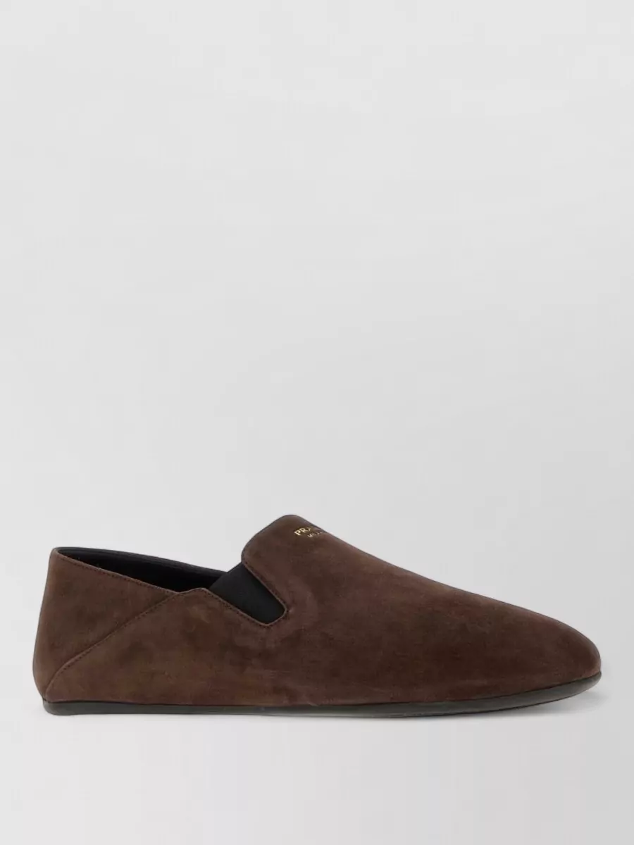 Prada suede loafers