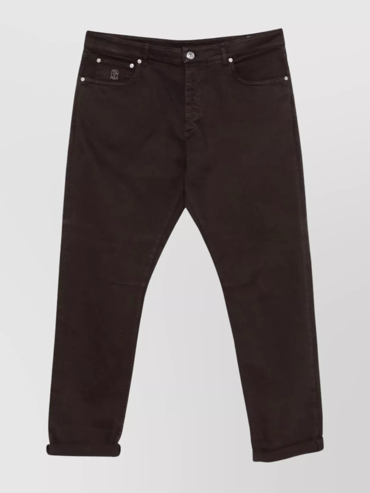 Brunello Cucinelli Rolled Cuffs Five-pocket Belt Loops Trousers