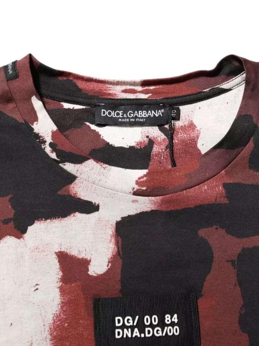 Dolce&Gabbana Cotton Printed Crew Neck T-Shirt