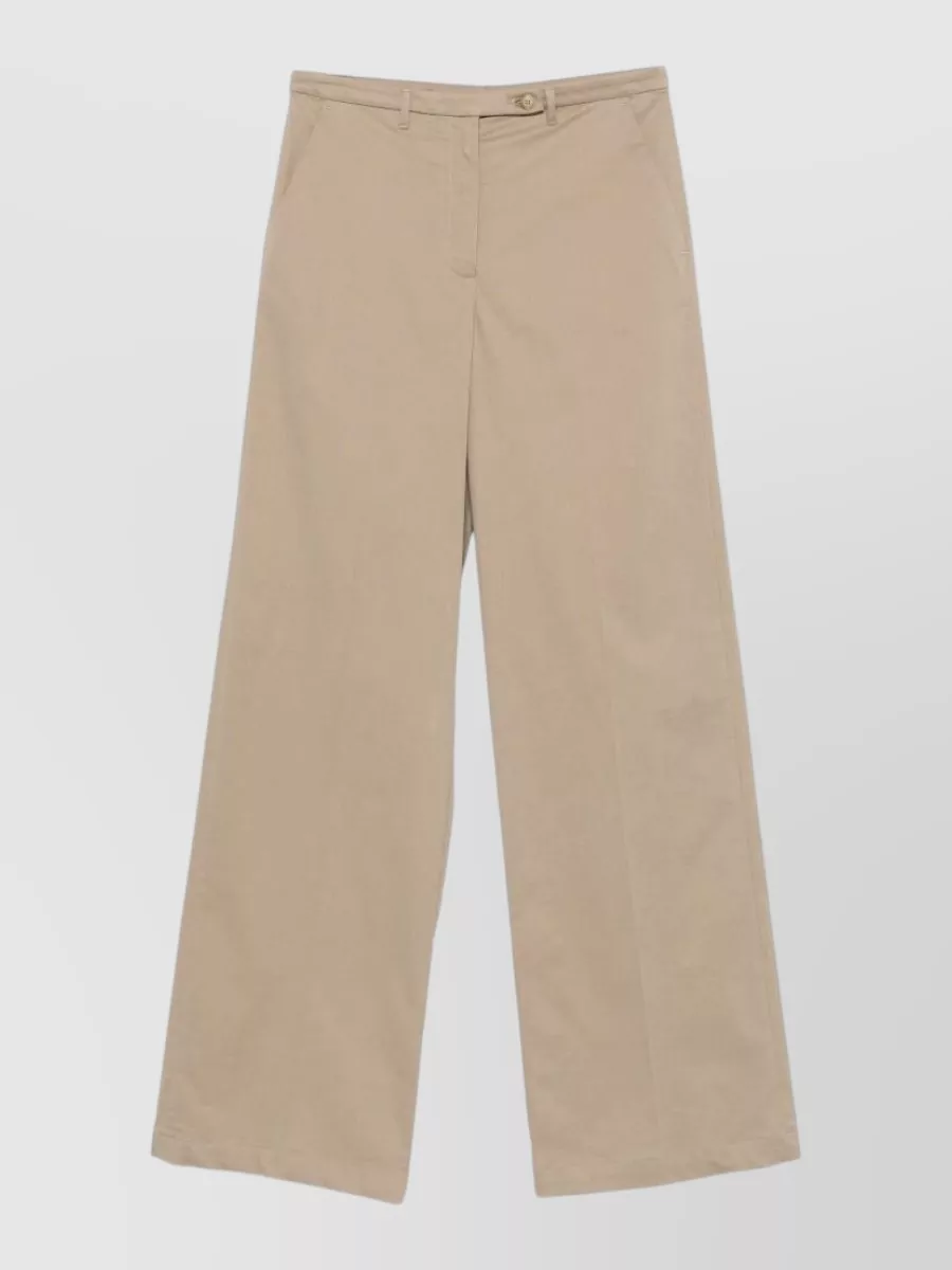 Emporio Armani cotton straight-leg trousers