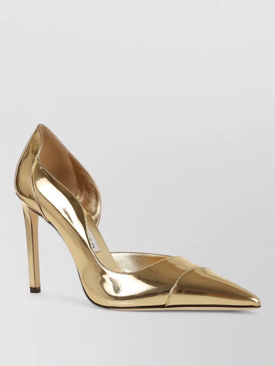 Jimmy Choo Leather Pointed-Toe Stiletto Pumps
