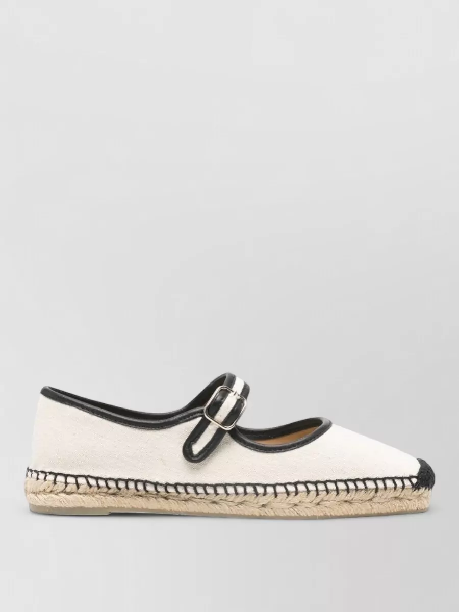 Castaner Padua Buckle Detail Espadrille Ballet Flats