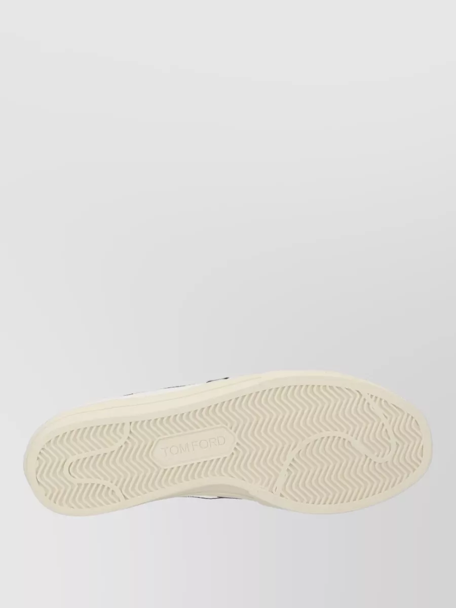 Tom Ford Jarvis Sneaker Contrast Panel Round Toe Rubber