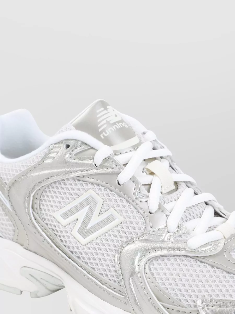 New Balance Leather Mesh Low-Top Sneakers