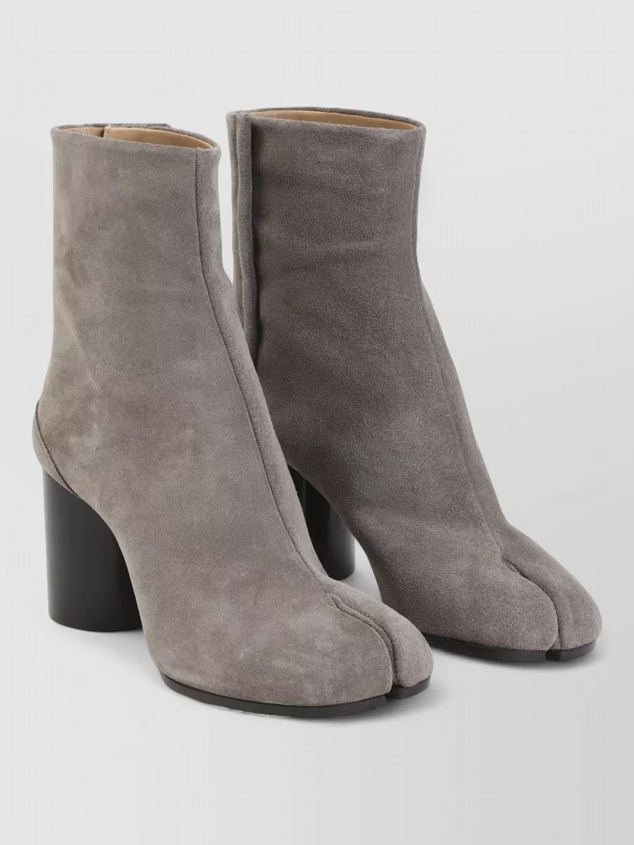 Maison Margiela suede leather tabi ankle boots