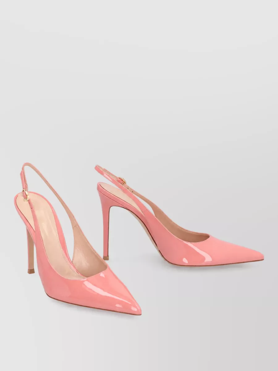 Gianvito Rossi patent leather slingback pumps