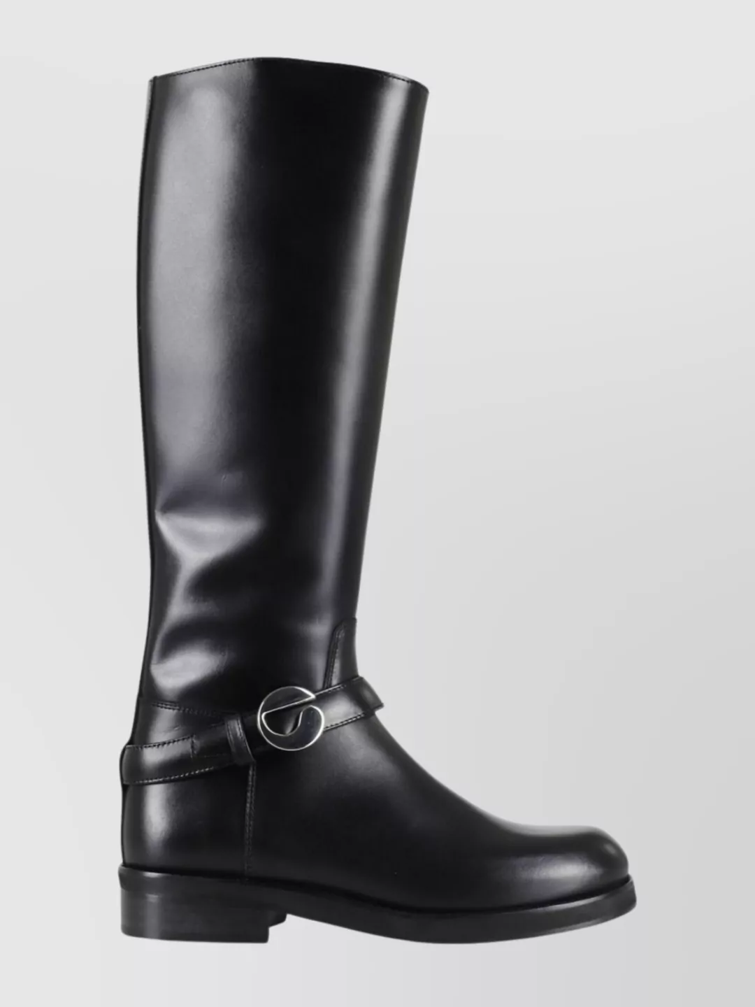 Coperni Stylish Knee-high Ankle Boots Buckle Detail In Black