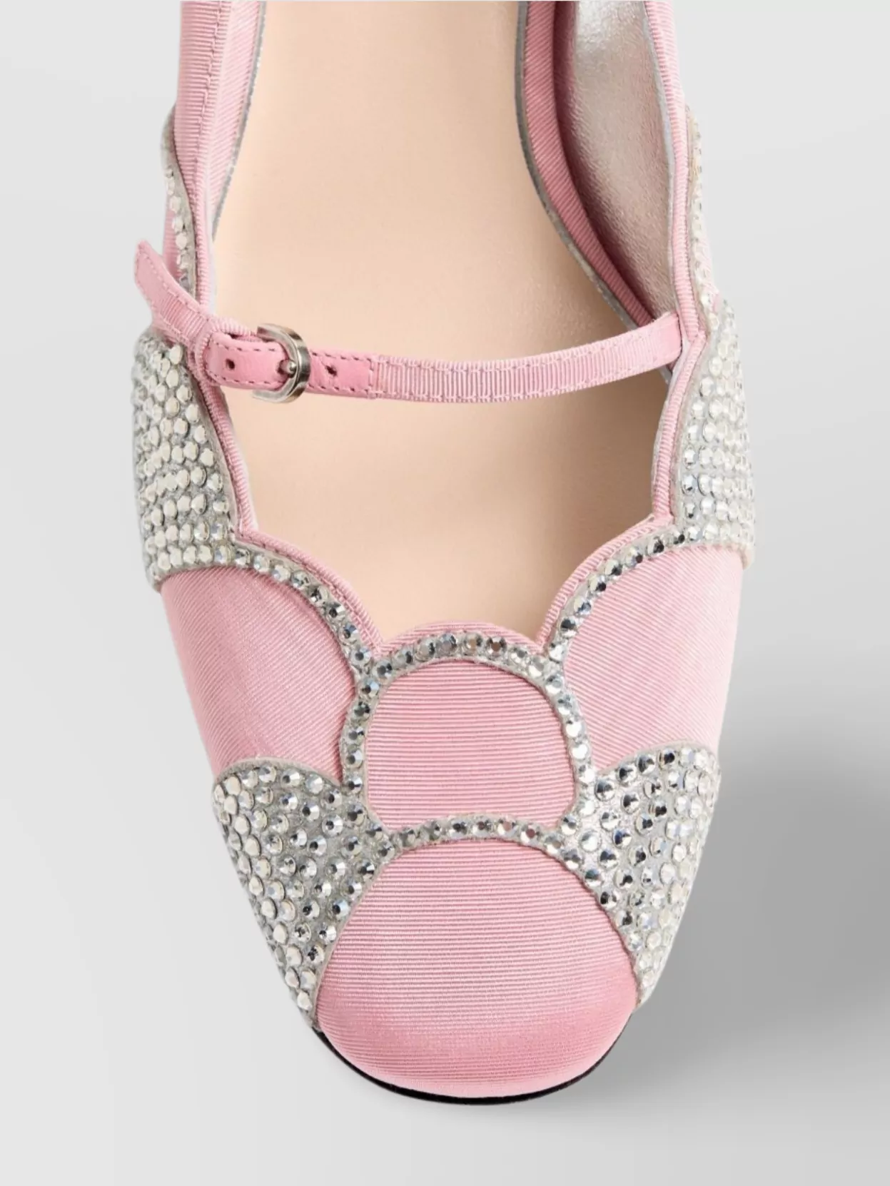 Valentino Garavani Crystal Mary Jane Pumps Grosgrain Effect