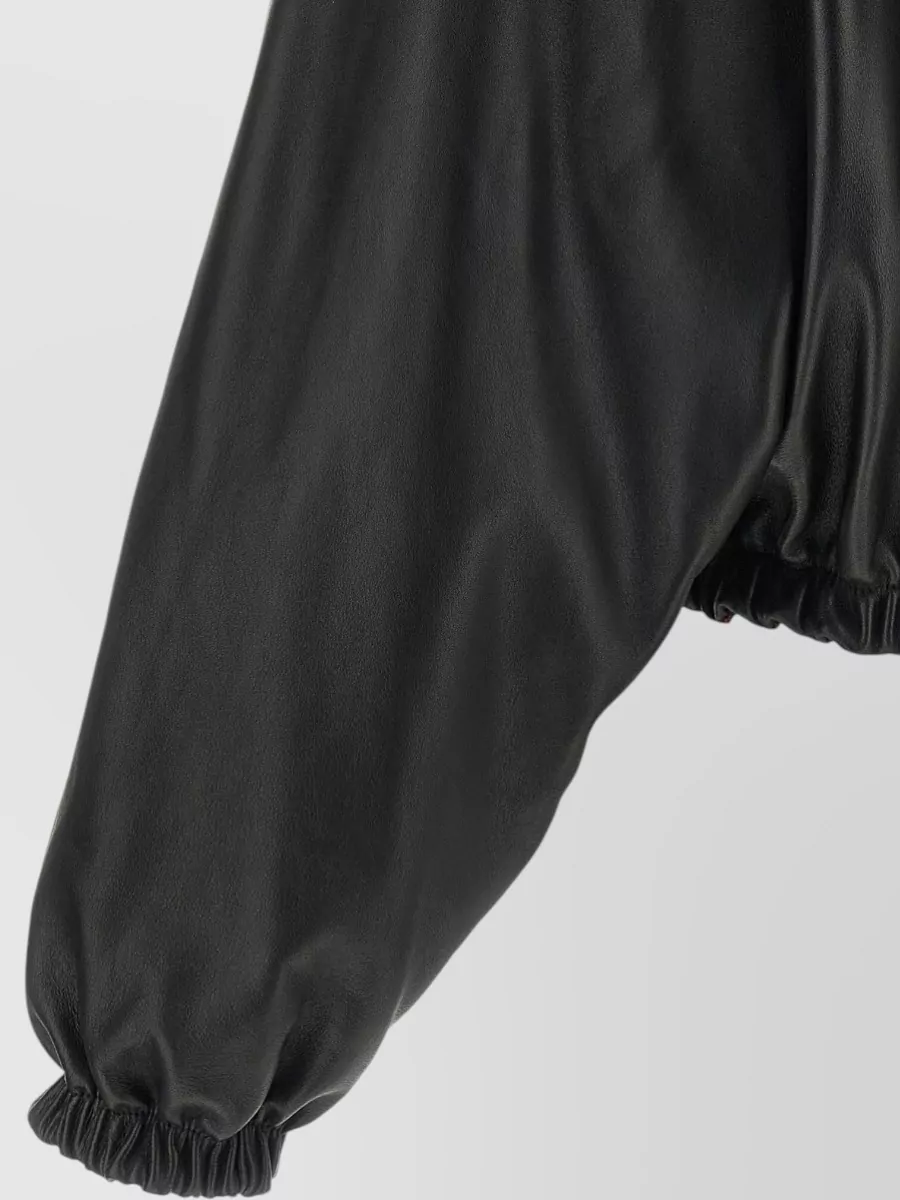 Balenciaga Lamb Leather Reversible Oversized Bomber Jacket