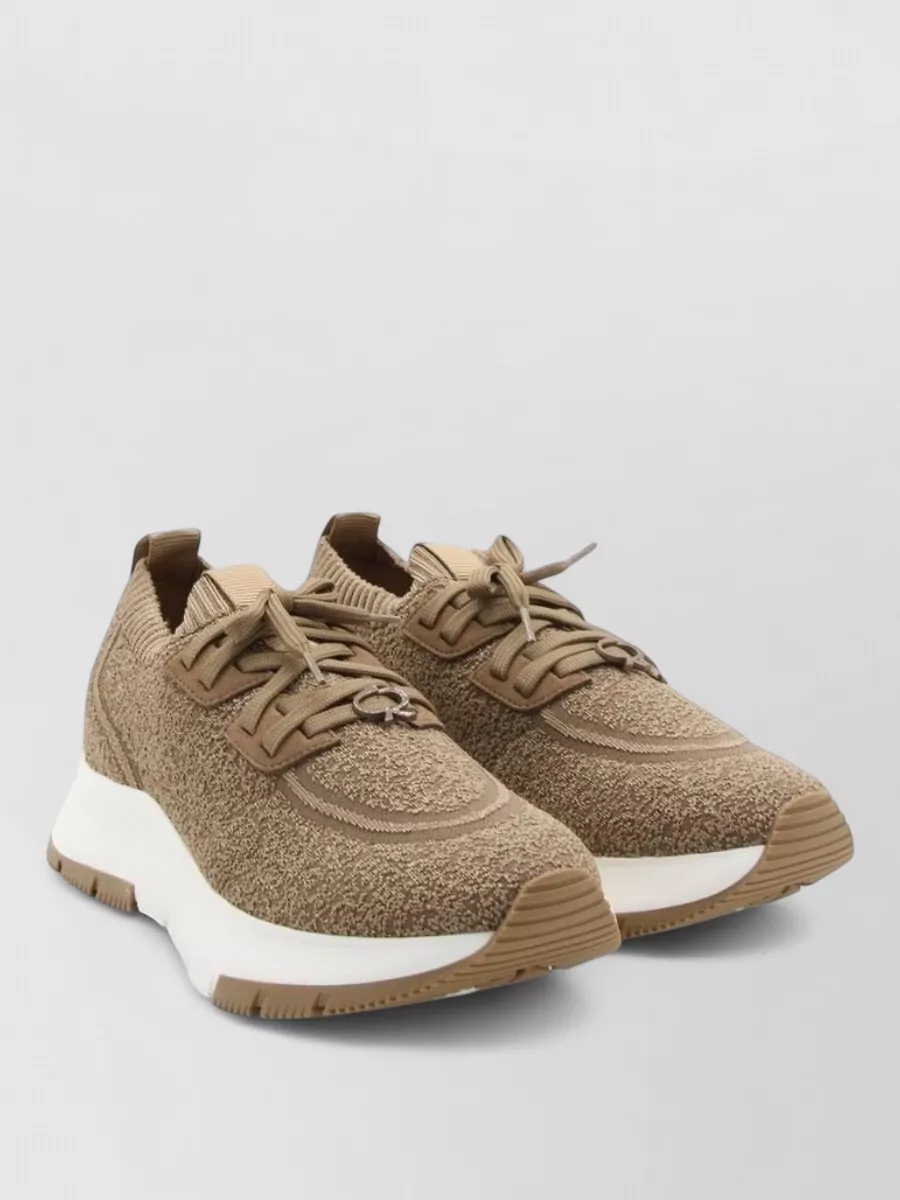 Gianvito Rossi fabric lace-up sneakers