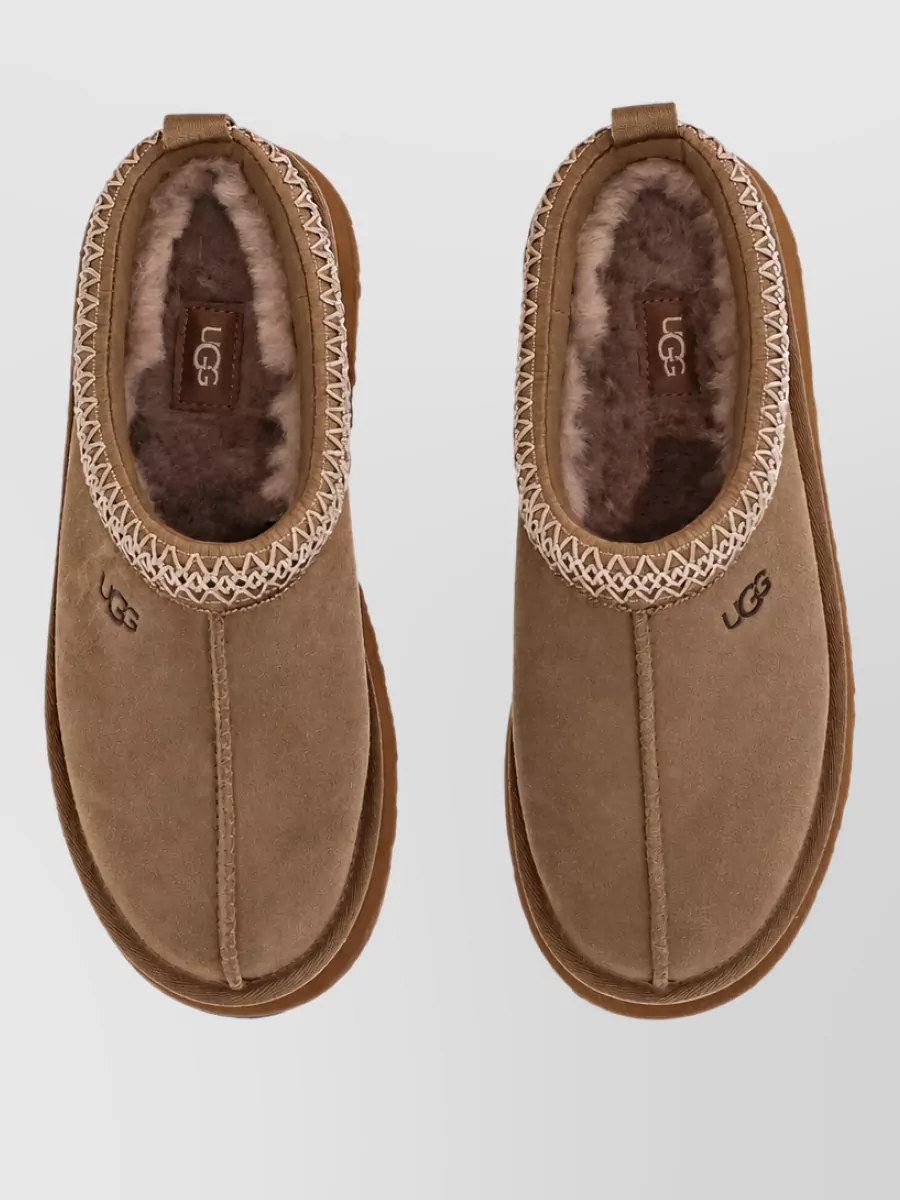 Ugg Leather Platform Slippers